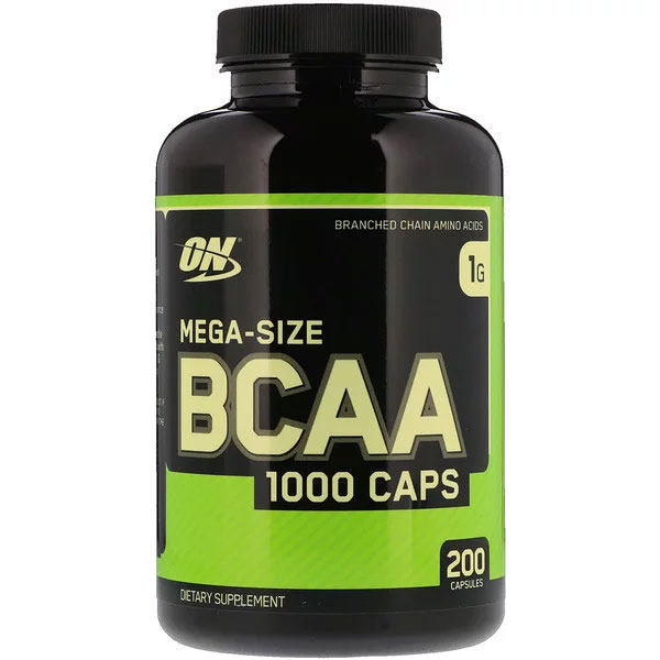 Optimum Nutrition, BCAA 1000キャップス、メガサイズ、1g、200粒