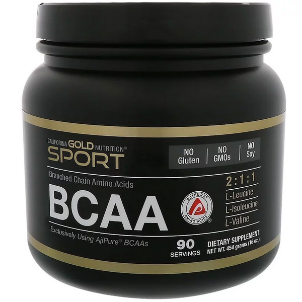 California Gold Nutrition, BCAAパウダー、AjiPure?（アジピュア）、分岐鎖アミノ酸、454 g（16 oz）