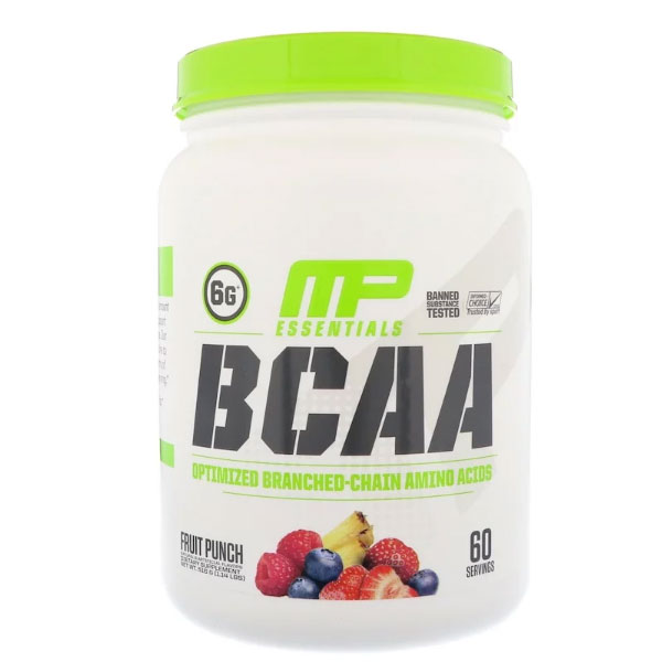 MusclePharm, BCAAエッセンシャルズ、フルーツパンチ、516 g（1.14 lbs）