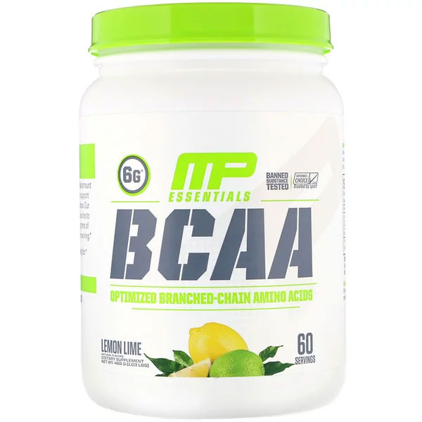 MusclePharm, BCAAエッセンシャルズ、レモンライム、1.03 lb (468 g)