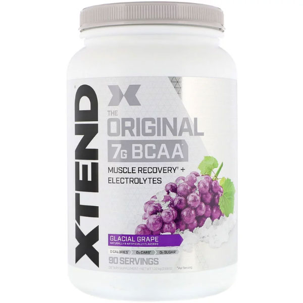 Scivation, Xtend（エクステンド）、オリジナル7G BCAA、グレイシャルブドウ、1.22 kg