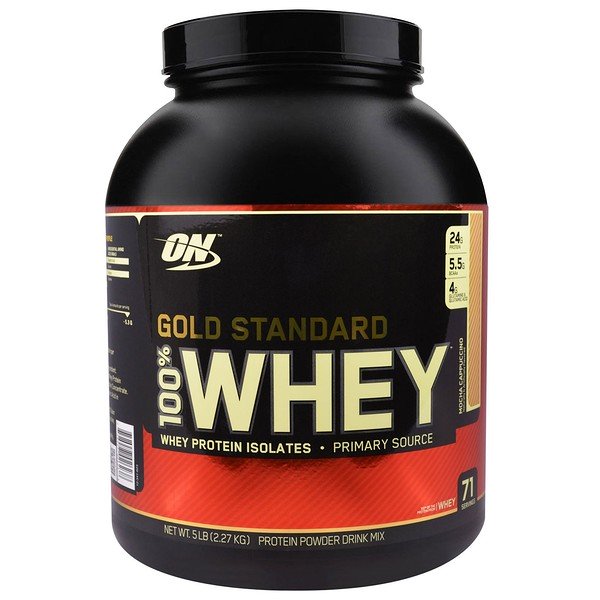 Optimum Nutrition, Gold Standard、100% ホエイ、モカカプチーノ、5 lbs (2.27 kg)